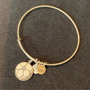 Alex & Ani 'Granddaughter' Charm Bangle Bracelet in Silver
